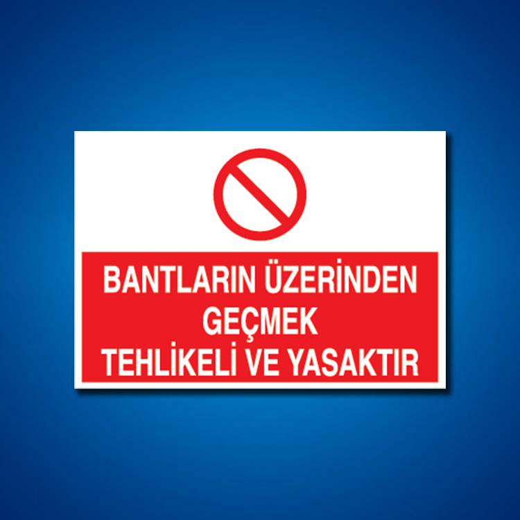 Konveyör-Bant-Konkasör İş Güvenliği Etiketleri