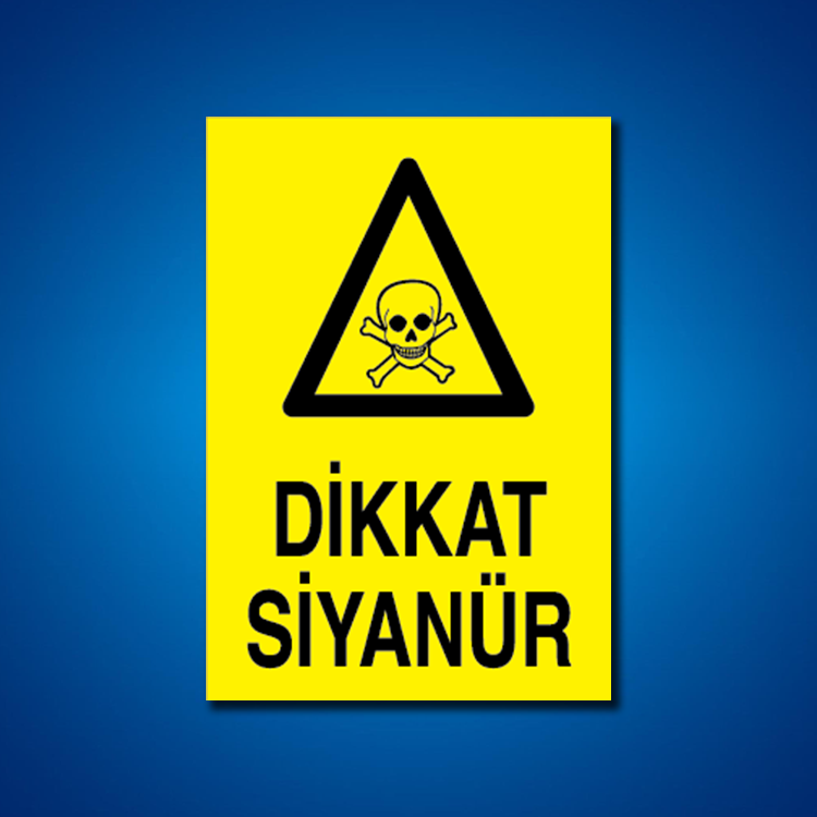 Tehlileli Madde-Ortam İş Güvenliği Etiketleri