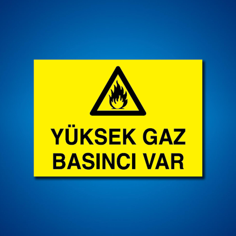 Doğal Gaz İş Güvenliği Etiketleri