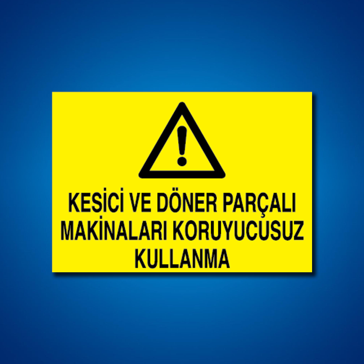 Makine İş Güvenliği Etiketleri