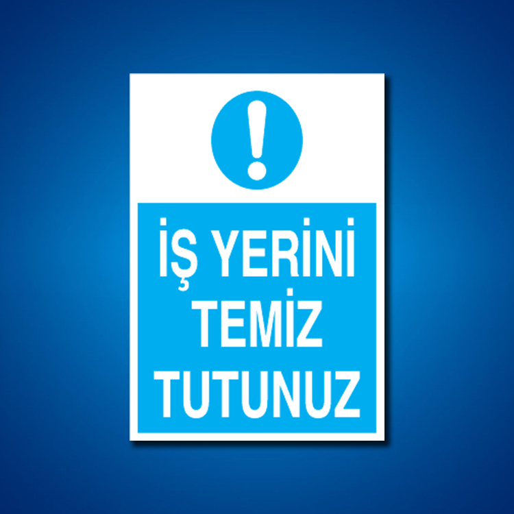 Temizlik-Düzen İş Güvenliği Etiketleri