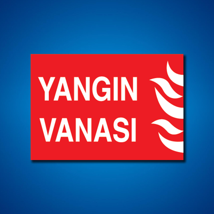 Yangınla Mücadele İş Güvenliği Etiketleri