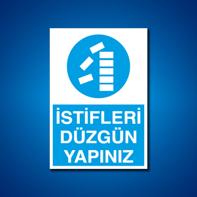 İstif-Raf-Depo İş Güvenliği Etiketleri