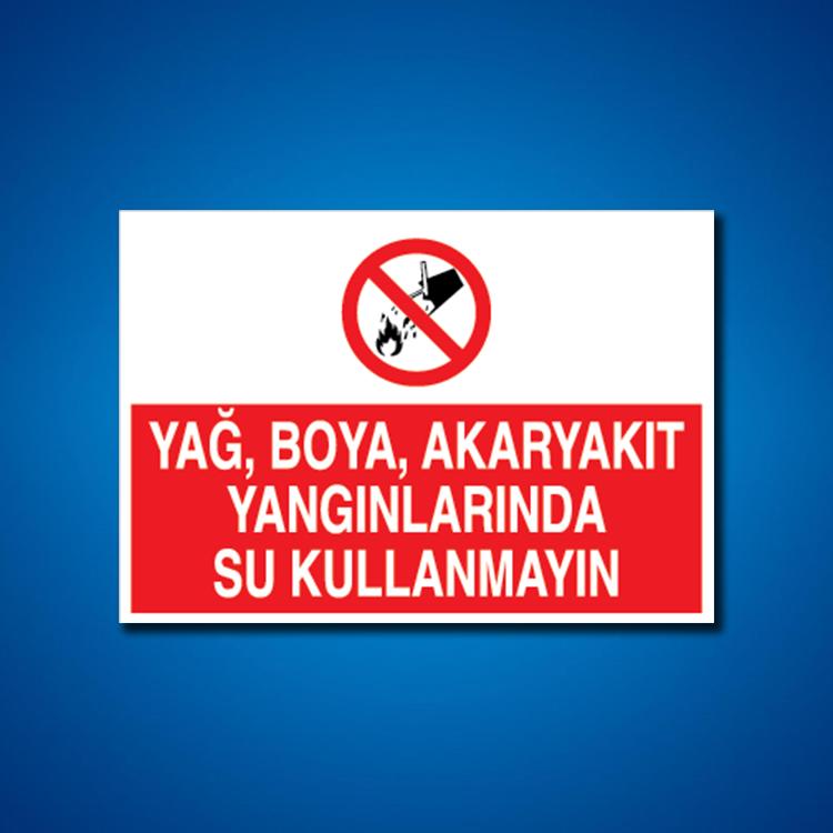 Yangınla Mücadele İş Güvenliği Etiketleri