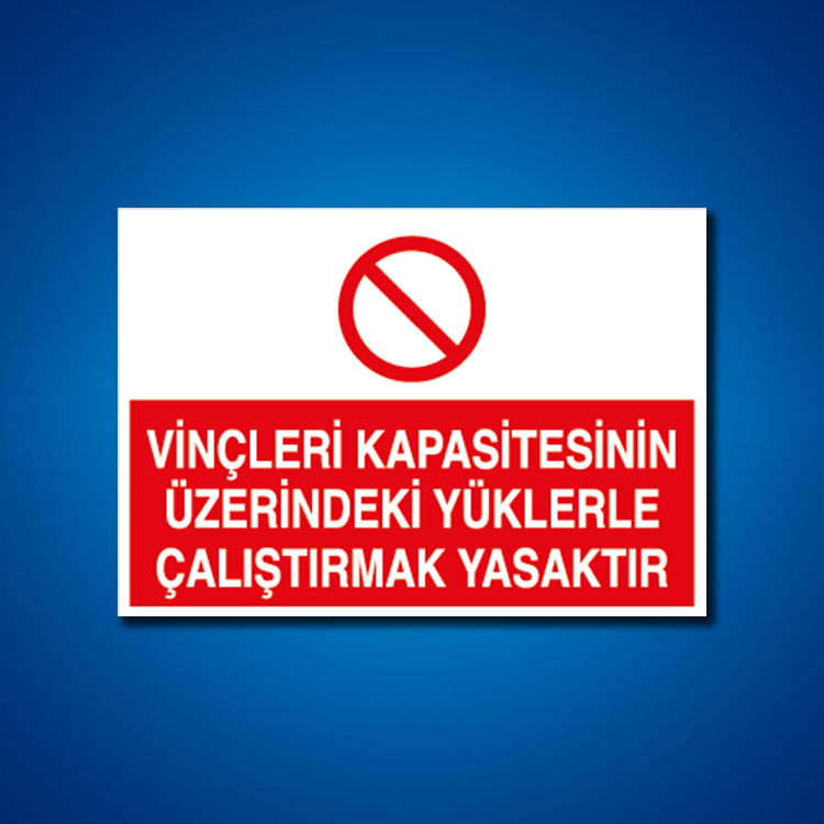 Vinç İş Güvenliği Etiketleri
