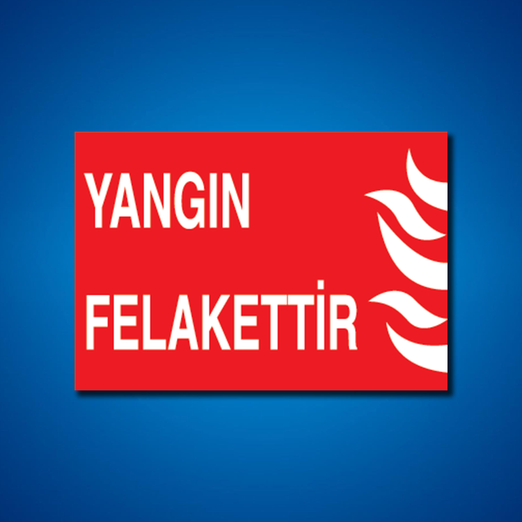 Yangınla Mücadele İş Güvenliği Etiketleri