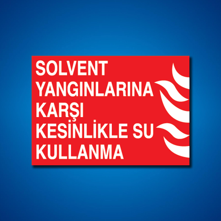Yangınla Mücadele İş Güvenliği Etiketleri