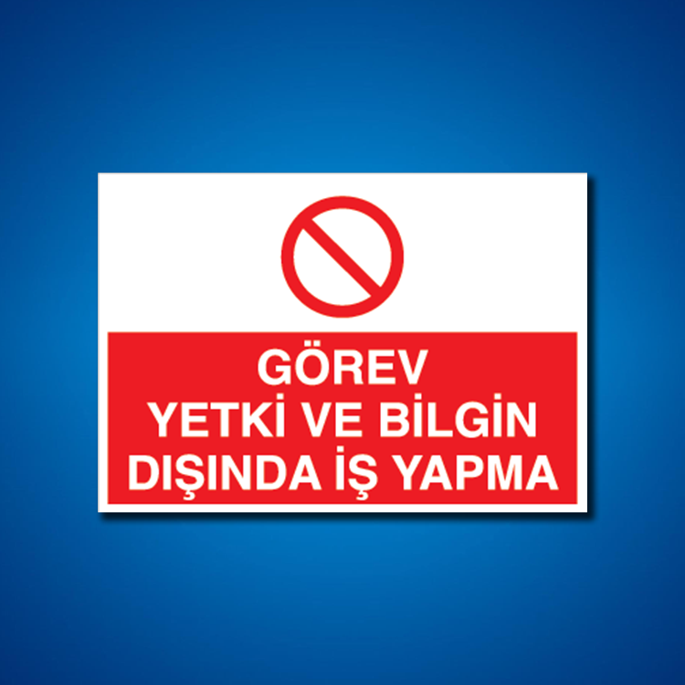 Vazife-Görev-Yetki İş Güvenliği Etiketleri