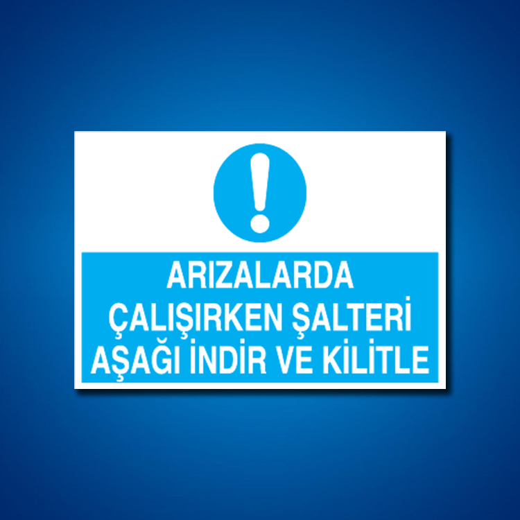 Şalter İş Güvenliği Etiketleri